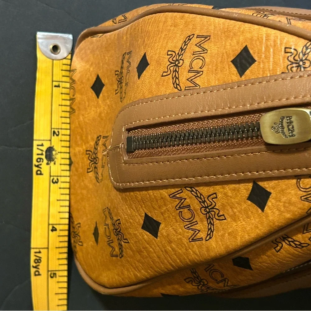 MCM Visetos Cognac Handbag - Picture 7 of 14